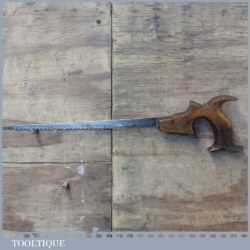 T17626 - Antique Geo. W. Popple of Sheffield (1879-1922) 12” keyhole saw with 6 ½” tpi, fully refurbished and sharpened cross cut ready for use.