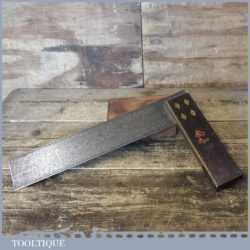  Buck & Hickman Toga Carpenters 12” Rosewood Brass Try Square - Good Condition