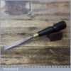 Beautiful Vintage Herring Bros 7/8” Woodcarving Firmer Chisel - Ebony Handle