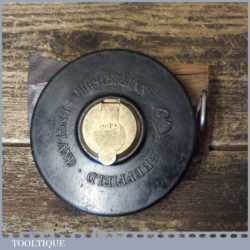 Vintage Chesterman 66ft Bakelite Cased Tape Measure - Good Condition