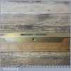 Vintage Boxwood Brass 12” Calibrated Spirit Level - Original Clear Bubble
