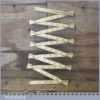 Vintage No: X46 Lufkin Rule Co USA 11 Fold 6 ft Zig Zag Imperial Rule