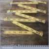 Vintage No: X46 Lufkin Rule Co USA 11 Fold 6 ft Zig Zag Imperial Rule