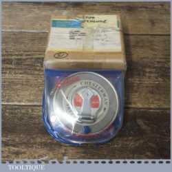 Vintage Boxed 33ft Chesterman No 70W Cloth Tape Measure - Little Used