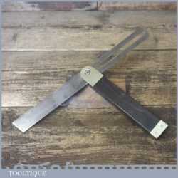 Vintage Marples Ebony Brass Sliding Bevel 12” Blade - Good Condition