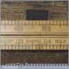 Vintage Rabone No: 1375 Boxwood Brass Folding Ruler - Good Condition