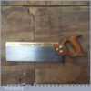 Vintage 12” Tyzack Sons & Turner Brass Back Tenon Saw 13 TPI - Sharpened