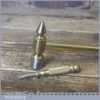 Modern Brass Hammer With Internal Fitted Screwdriver - Good Condition