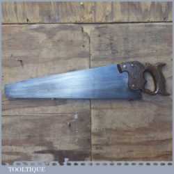 Vintage 21” Henry Disston Philadelphia USA RIP Saw 6 TPI - Refurbished Sharpened