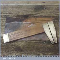 Vintage Rabone No: 1465 Imperial Boxwood Brass Caliper Ruler - Good Condition