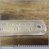 Vintage Rabone & Sons 12” Imperial Steel Contraction Ruler No: 125 For Iron