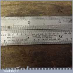 Two Vintage Rabone Chesterman 12” Steel Rules No: 29F & No: 28F