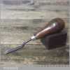 Vintage Leatherworking Edge Shave Tool Beechwood Handle - Good Condition