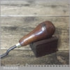 Vintage Leatherworking Edge Shave Tool Beechwood Handle - Good Condition