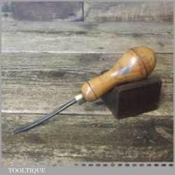 Vintage J. Dixon Leatherworking Edge Shave Tool Beech Handle - Good Condition