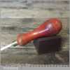 Vintage Leatherworking Seam Turning Tool Beechwood Handle - Good Condition