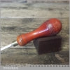 Vintage Leatherworking Seam Turning Tool Beechwood Handle - Good Condition
