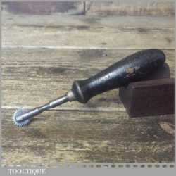 Vintage Stitch Pricking Wheel Ebonised Handle - Good Condition