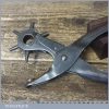 Vintage Maun Industries Leatherworking Rotating Hole Punching Pliers