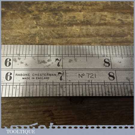 Vintage Rabone Chesterman 12” Imperial Steel Expansion Ruler No: 721 ...