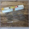 Boxed Set 11 No Vintage Bedford Riffler Files - Little Used Condition