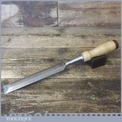 Vintage W Marples Carpenter’s Socketed 1 ¼” Bevel Edge Chisel - Sharpened Honed