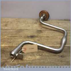 Antique Steel Scotch Brace With Rosewood Head - Pre-Lever Type with Thumb Screw