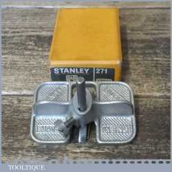 Vintage Boxed Stanley England No: 271 Router Plane - Little Used Condition