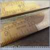 Vintage Rabone No: 1246 Boxwood Folding Ruler With Brass Extension Rod