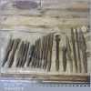 19 Vintage Cast Steel Bits Spoon Taper Rimer Screwdriver Countersink Bits