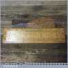 Antique 6″ Boxwood Imperial Gunter’s Scale Ruler - Good Condition