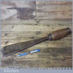 Antique Carpenter’s 3” Heavy Duty Timber Framing Chisel - Sharpened Honed