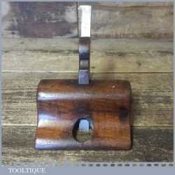 Early Vintage Beech Old Woman’s Tooth Hand Router Plane - Good Condition