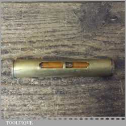 Vintage Engineer’s Brass Spirit Level Original Bubble - Good Condition