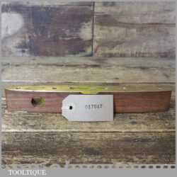 Vintage J Rabone No: 1625 Mahogany Brass 9” Spirit Boat Level - Good Condition