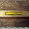 Vintage J Rabone No: 1625 Mahogany Brass 9” Spirit Boat Level - Good Condition