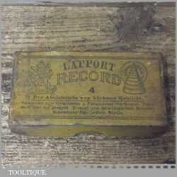 Vintage Boxed 4”x 2”x ¾” Record Lapport Combination Oil Stone - Lapped Flat