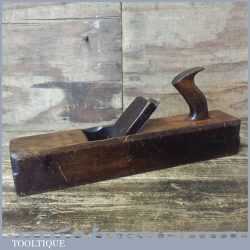 Vintage H Lyons Carpenter’s 17” Beechwood Jack Plane - Lapped Flat