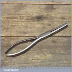 Unusual Vintage Pair Long Nosed Gripping /Stretching Pliers For Leatherworking