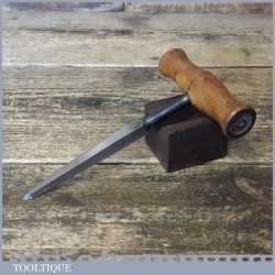 Vintage W Marples & Sons 5/16” Boxwood Handled Square Rimer Or Reamer