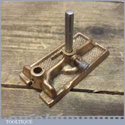 Small Vintage Adjustable Gunmetal Router Plane - Style Of Sargent 73