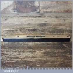 Vintage I & D Smallwood 9 ¾” Ebony Brass Spirit Level - Good Condition