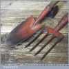 Nice Vintage English Made Gardener’s Fork and Trowel Set - Good Condition