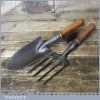Nice Vintage English Made Gardener’s Fork and Trowel Set - Good Condition