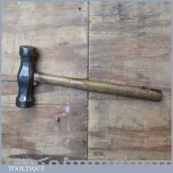 Unusual Vintage LTL Metal Worker’s 4lb Block Hammer - 1943 Broad Arrow