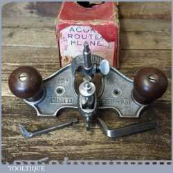 Vintage Boxed Acorn No: 71A Hand Router Plane Complete - Good Condition