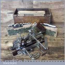 Vintage Boxed Stanley Rule & Level USA No: 45 Combination Plough Plane -Good Condition