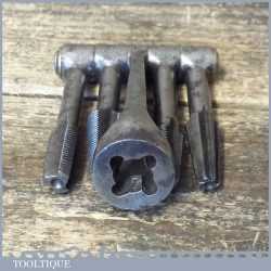 Vintage Henry Burtsal 5 Part Multi Tool Tapered Taps Die Reamer Plumber Gas Fitter