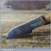 Vintage William Marples & Sons 1 ¼” chip carving knife with beechwood handle