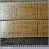 Vintage 2 ft Rabone No: 1380 Boxwood Brass Folding Ruler - Good Condition